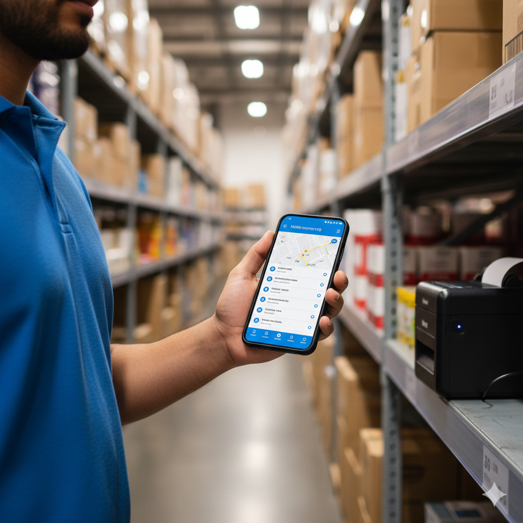 Mobile App in Warehouse